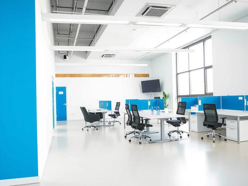 Modern MarketingClub office interior with professional workspaces and collaborative areas