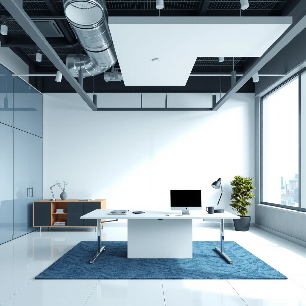 Modern office space with clean minimal aesthetic